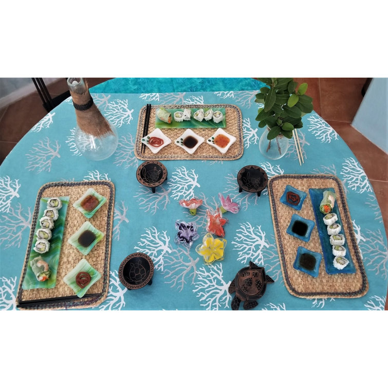 CeruleanBay Glass Serving Set Set of 1 Plate And 3 Sauce Dishes Wayfair